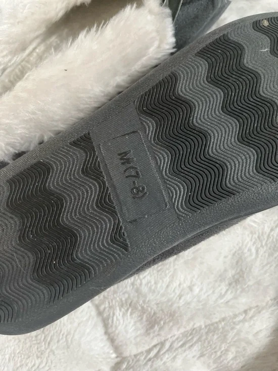 Jessica Simpson Gray Faux-Fur Lined Slip-On Shoes - Picture 3 of 3